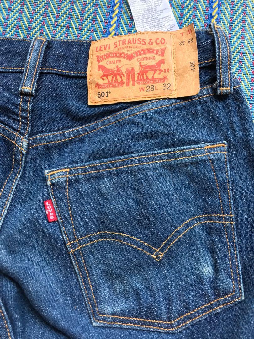 Levi's 501 made in Egypt size 28, Men's Fashion, Bottoms, Jeans on Carousell