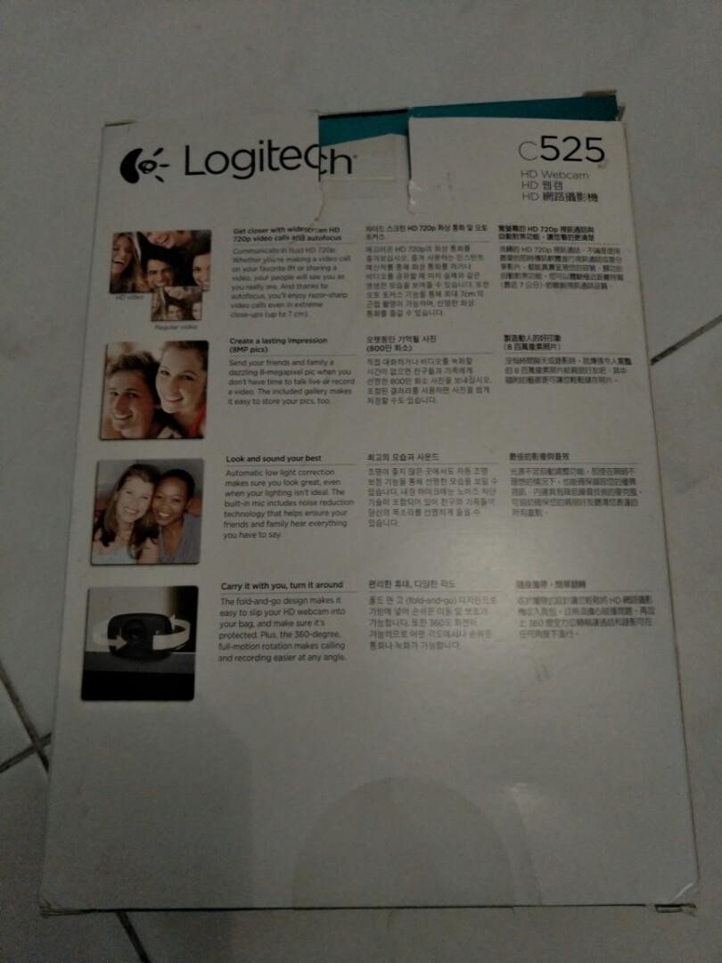 Logitech HD Webcam C525, Portable HD 720p Video Calling with