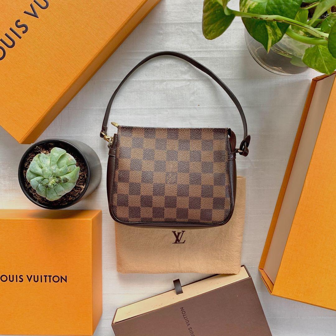 Louis Vuitton, Bags, Lv Damier Ebene Trousse Make Up Bag Pochette