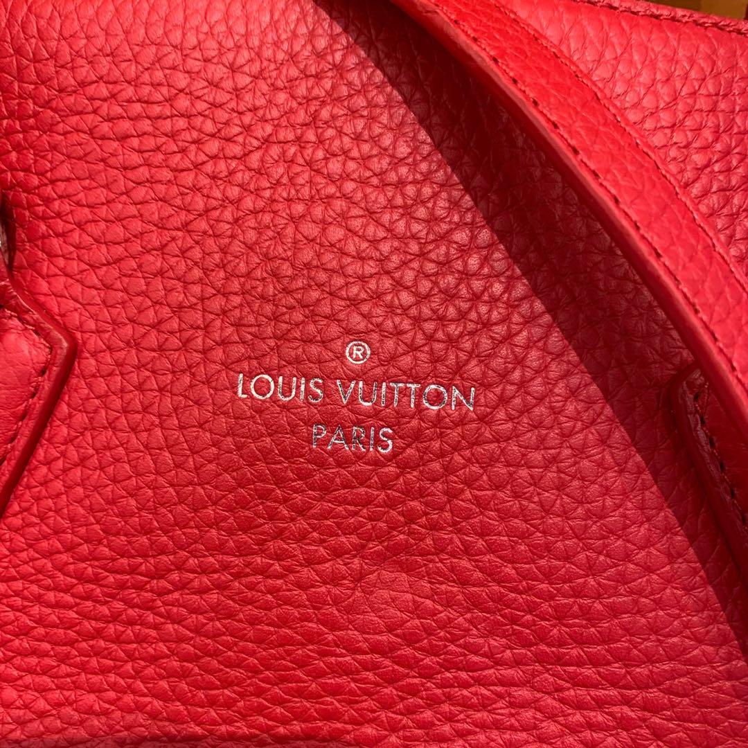 LOUIS VUITTON LOUIS VUITTON LockIt MM Handbag 2way M94593 leather Veau  Cachemire Galet Used LV M94593