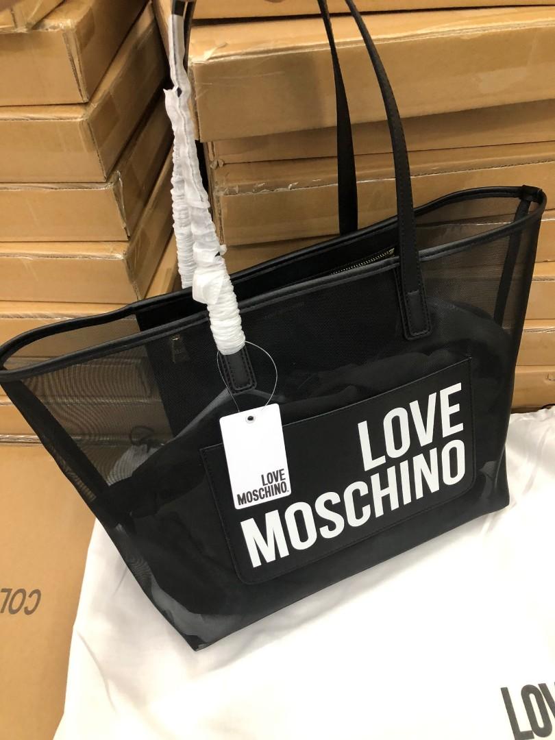 love moschino clear bag