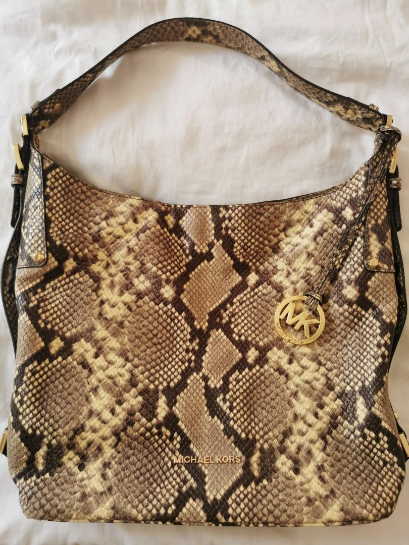 Michael Kors Snakeskin Handbag, Women's Fashion, Bags & Wallets, Cross-body  Bags on Carousell