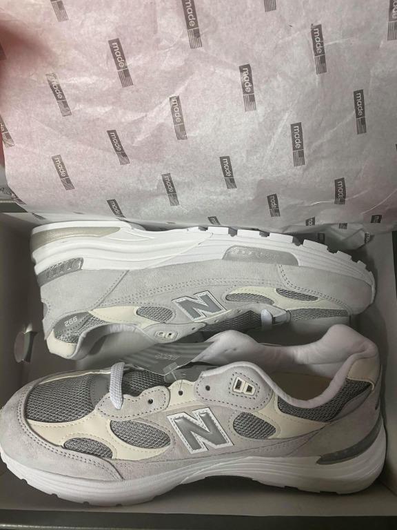 new balance 992 white silver