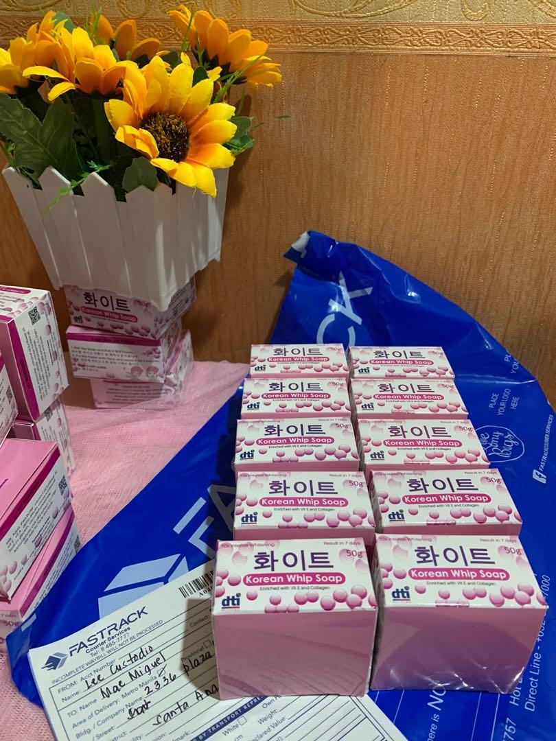 ORIGINAL KOREAN WHIP SOAP (Category: Beauty Enhancer & Weight Management) located in Manila. Submitted by littlefashonista (Listing ID 1043606889, Image 3). Description: Legit Korean Soap Srp 200 php ❤️OCTOBER PROMO❤️ 5 plus 1 for regular price 150 if want niyo mag resell Proven and tested by the Seller😊 Hindi po kayo mag sisi sa babayaran niyo promise... limited stocks only .