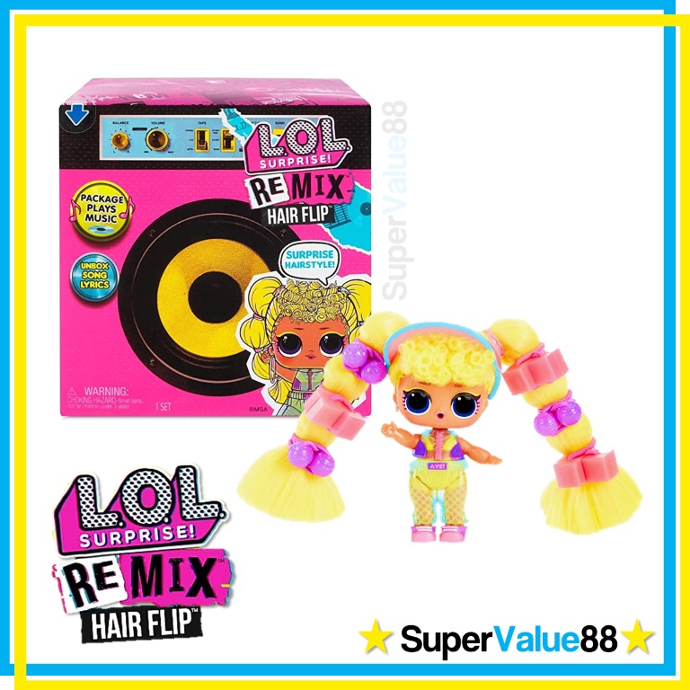 Original LOL Surprise! Remix Hair Flip Dolls – 15 Surprises with Hair ...