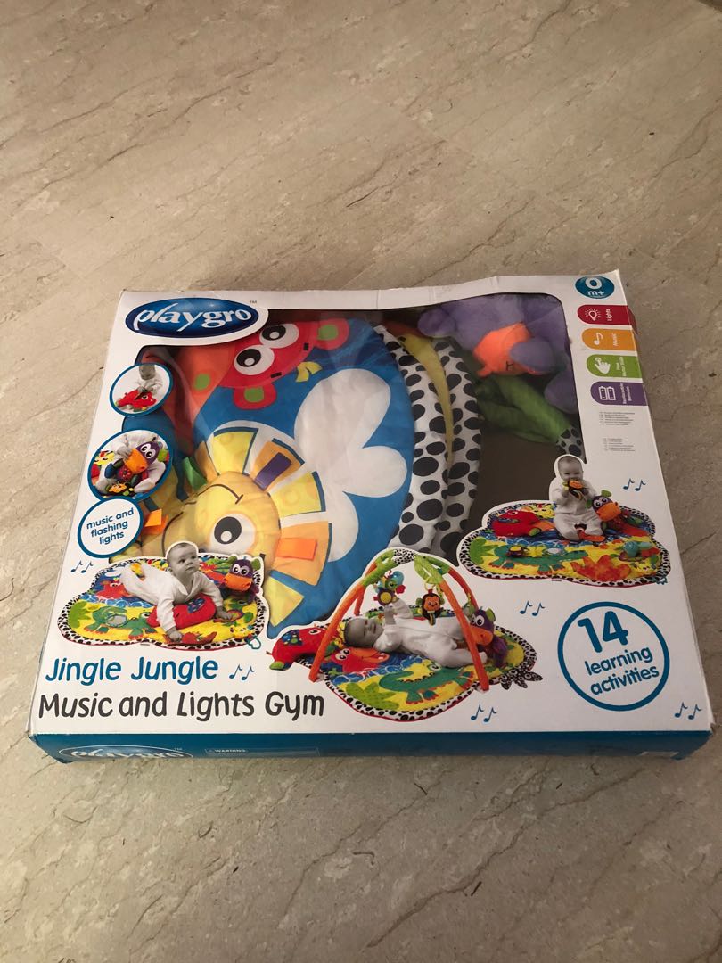 Playgro Jingle Jungle Music Lights Gym baby playmat baby gym
