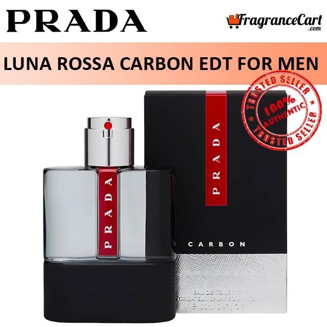 Prada Luna Rossa Carbon EDT for Men (100ml/Tester/GiftSet) Eau de Toilette  Black [Brand New 100% Authentic Perfume/Fragrance], Beauty & Personal Care,  Fragrance & Deodorants on Carousell