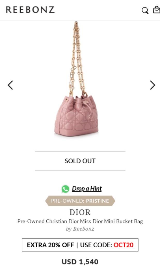 Preloved CHRISTIAN DIOR 2018 Mini Miss Dior Bucket Bag