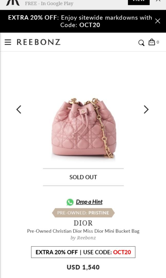 Christian Dior 2018 Mini Miss Dior Bucket Bag - Black Bucket Bags, Handbags  - CHR102502