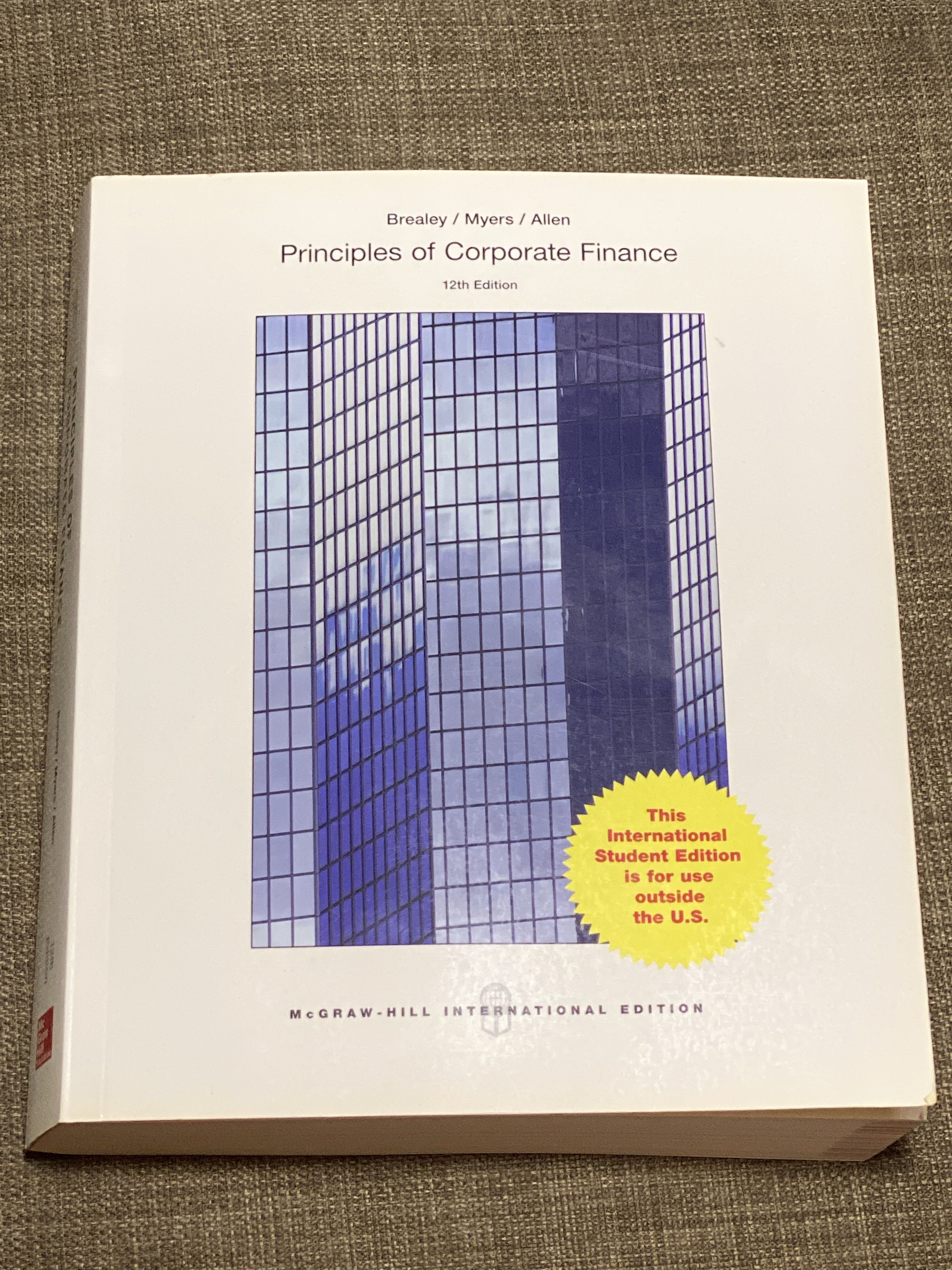 Principles of Corporate Finance, 12th edition, Hobbies & Toys