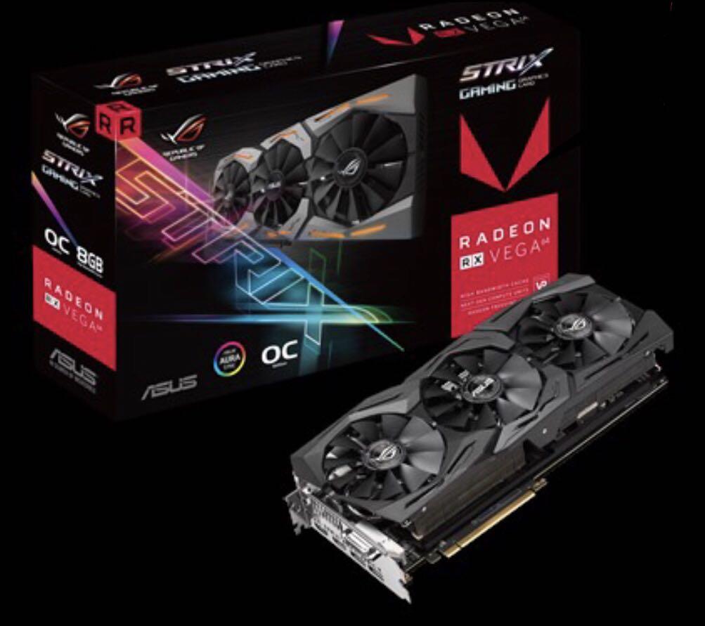 Razer Core X Chroma and ASUS ROG Strix RX VEGA64 OC edition 8GB with