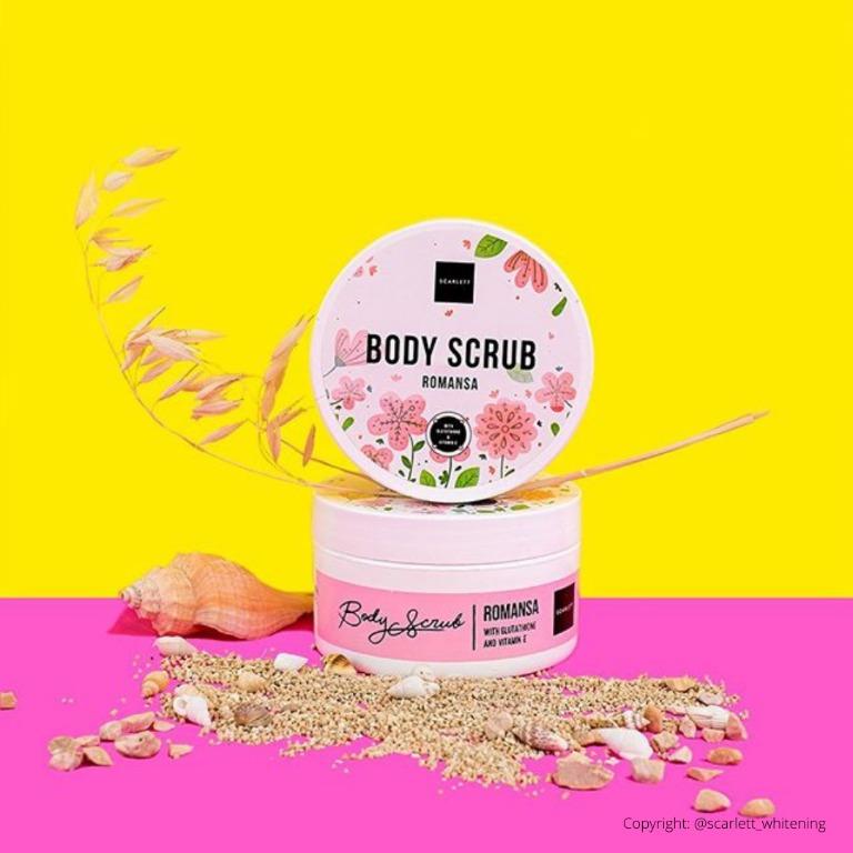 Scarlett Whitening Body Scrub Romansa Kesehatan Kecantikan Kulit Sabun Tubuh Di Carousell