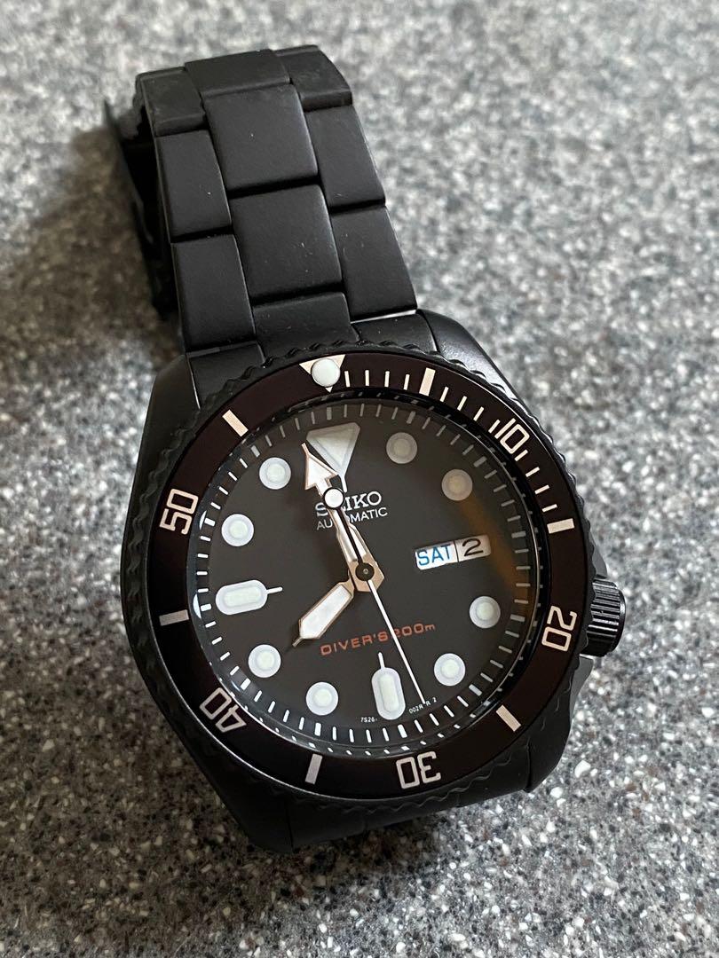 Seiko SKX007 modded watch with black Cerakote, ceramic submariner bezel,  sapphire crystal, nh36a movement, Mobile Phones & Gadgets, Wearables &  Smart Watches on Carousell