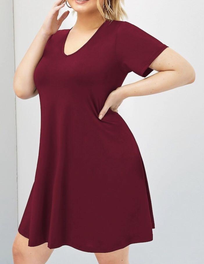 plain plus size dresses