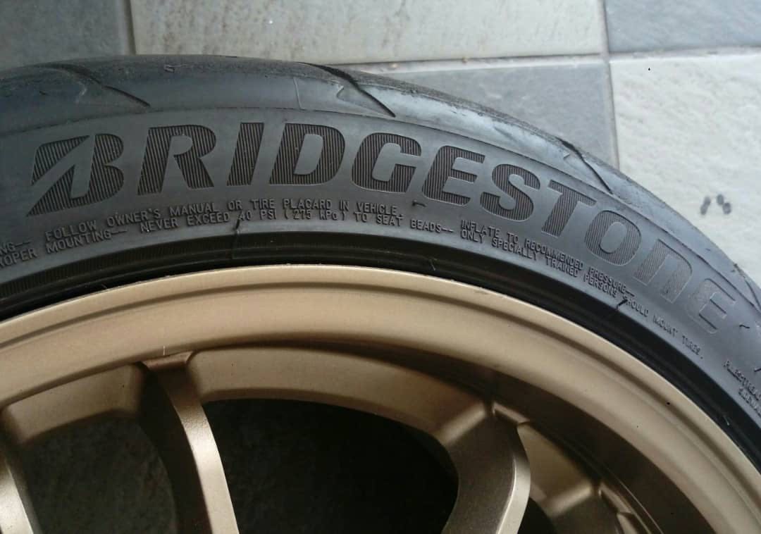 Tayar Semi Slick 225 40 18 Bridgestone Potenza Re71r Tyres Japan Auto Accessories On Carousell