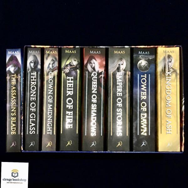 THRONE OF GLASS BOXED SET (US EDITION) BY SARAH J MAAS [preloved], Hobbies & Toys, Books