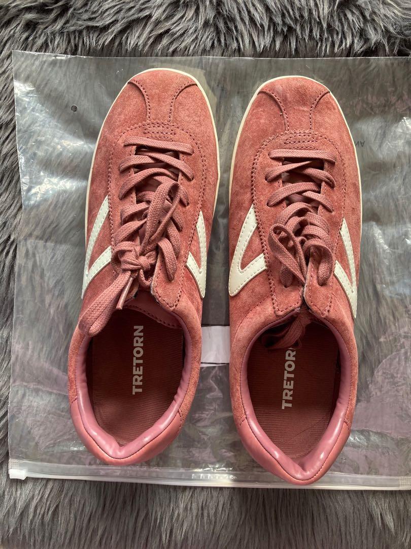 tretorn suede sneakers dusty rose