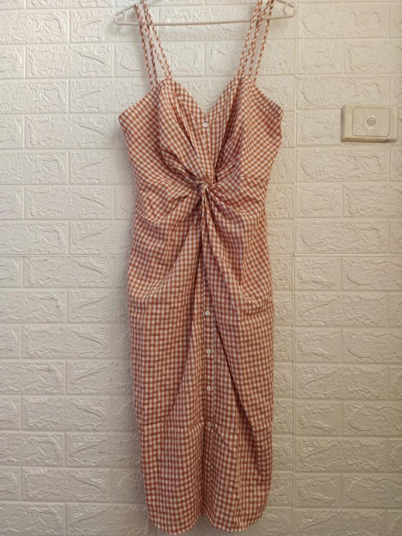 Zara twist front dress