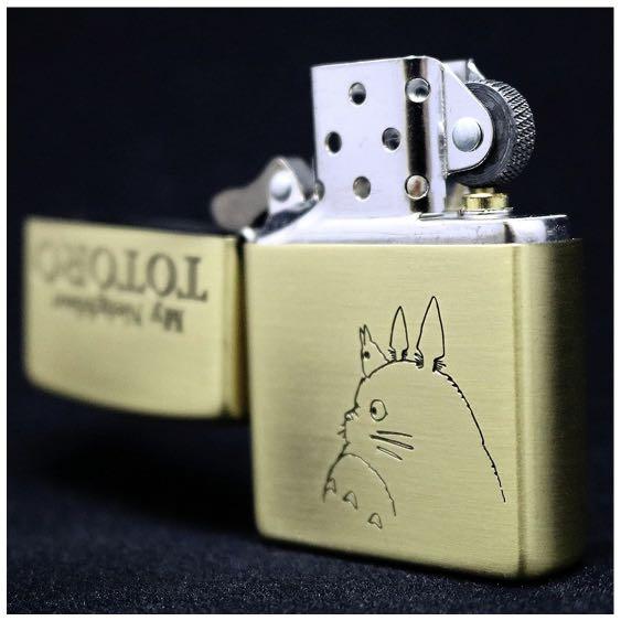 日本代購 Zippo宮崎駿龍貓古銅色打火機totoro Antique Gold Lighter 其他 其他 Carousell