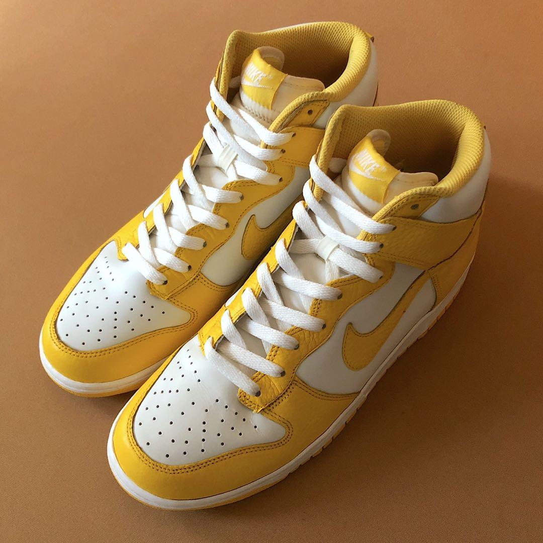 canary yellow dunk high