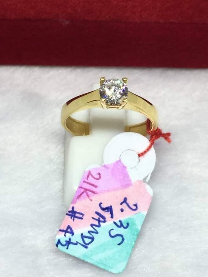 21k gold discount engagement ring