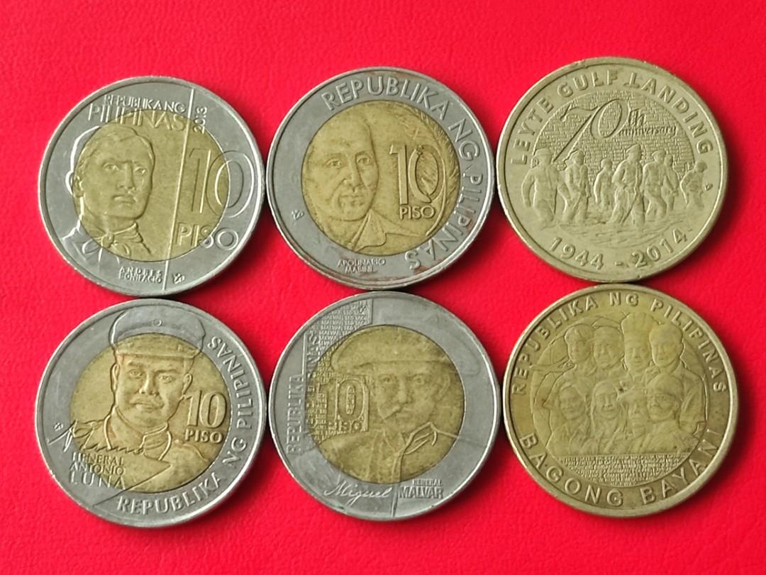 6 Philippine commemorative coins, Hobbies & Toys, Memorabilia 