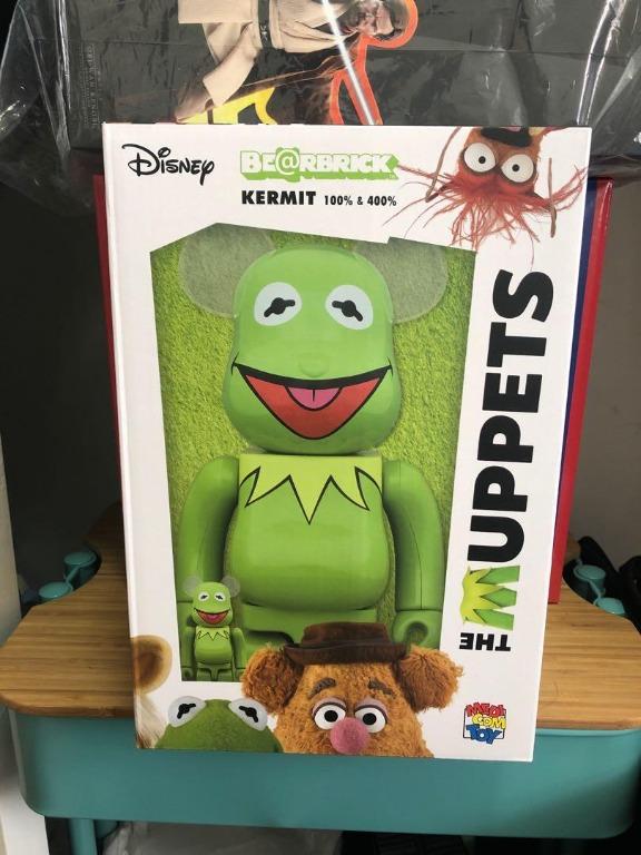 全新Bearbrick be@rbrick kermit muppets supreme 400% 100% frog