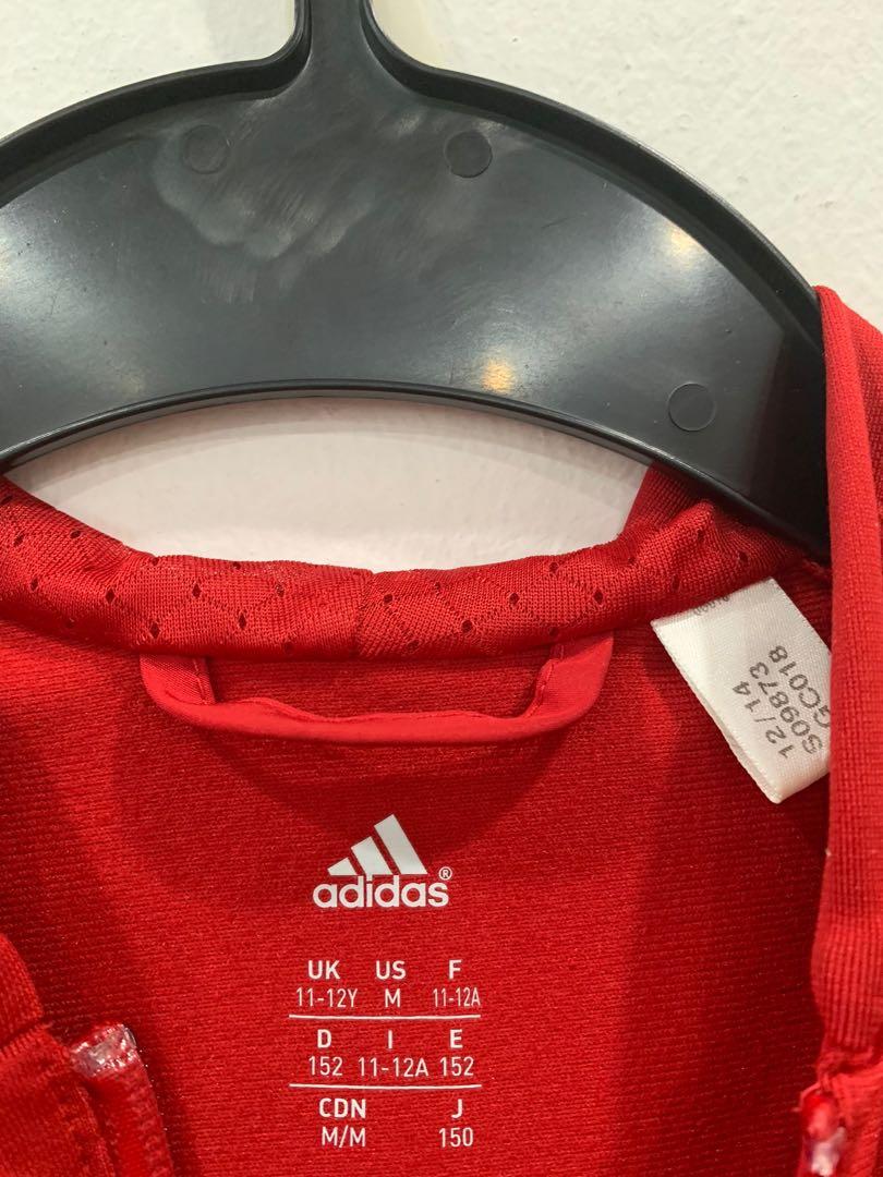 Red adidas new arrivals youth jacket