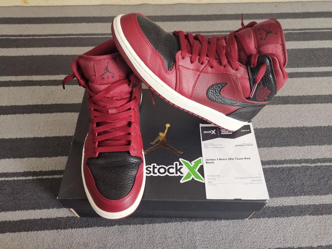 jordan 1 team red black