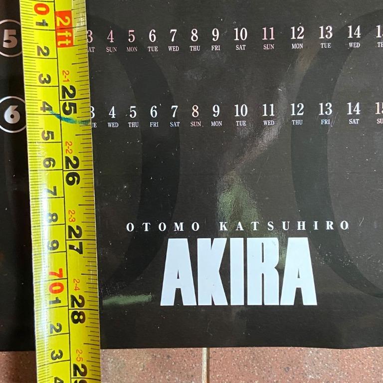 Akira 亞基拉雙面過膠海報poster X 03年月曆x 藥丸膠筒x 大友克洋katsuhiro Otomo Pill 書本 文具 漫畫 Carousell