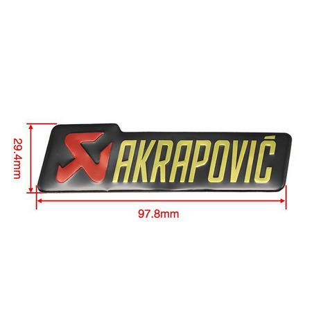 Carbon Fiber Akrapovic Decal / Sticker 20