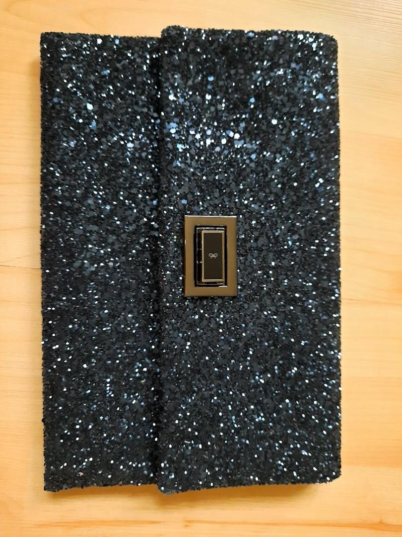 Anya hindmarch discount glitter clutch