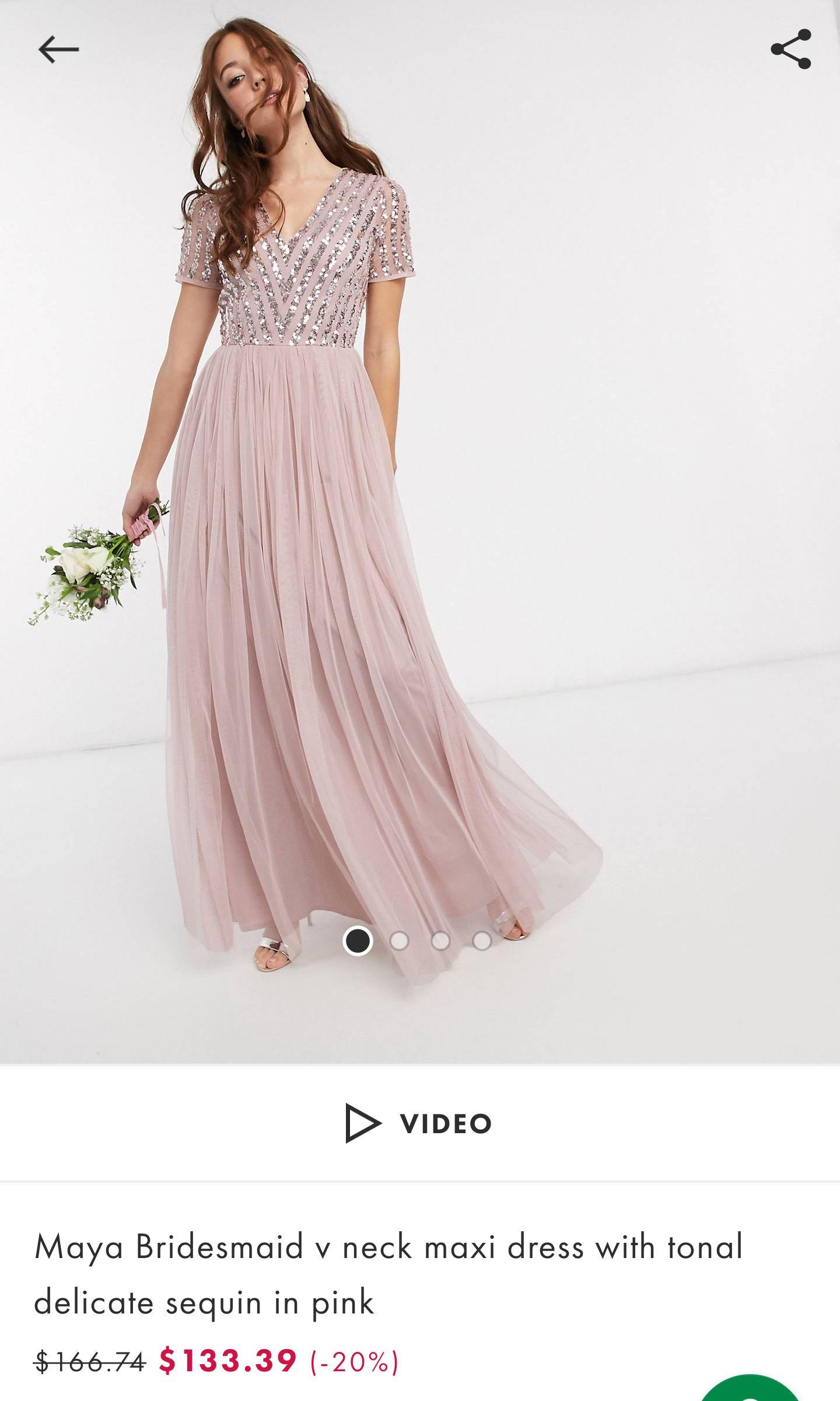 Asos maya 2024 bridesmaid