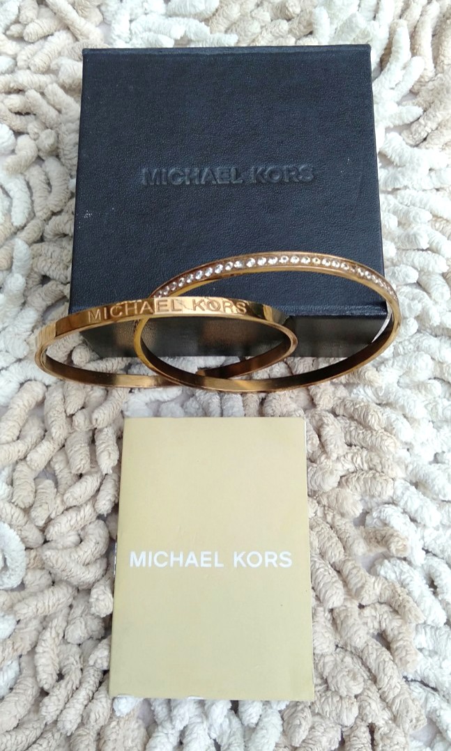 Michael Kors Astor Twotone Rivet Buckle Bangle Bracelet in Metallic  Lyst