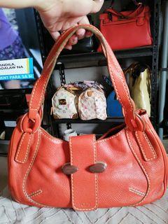 AUTHENTIC TOD'S ORANGE PEBBLED LEATHER