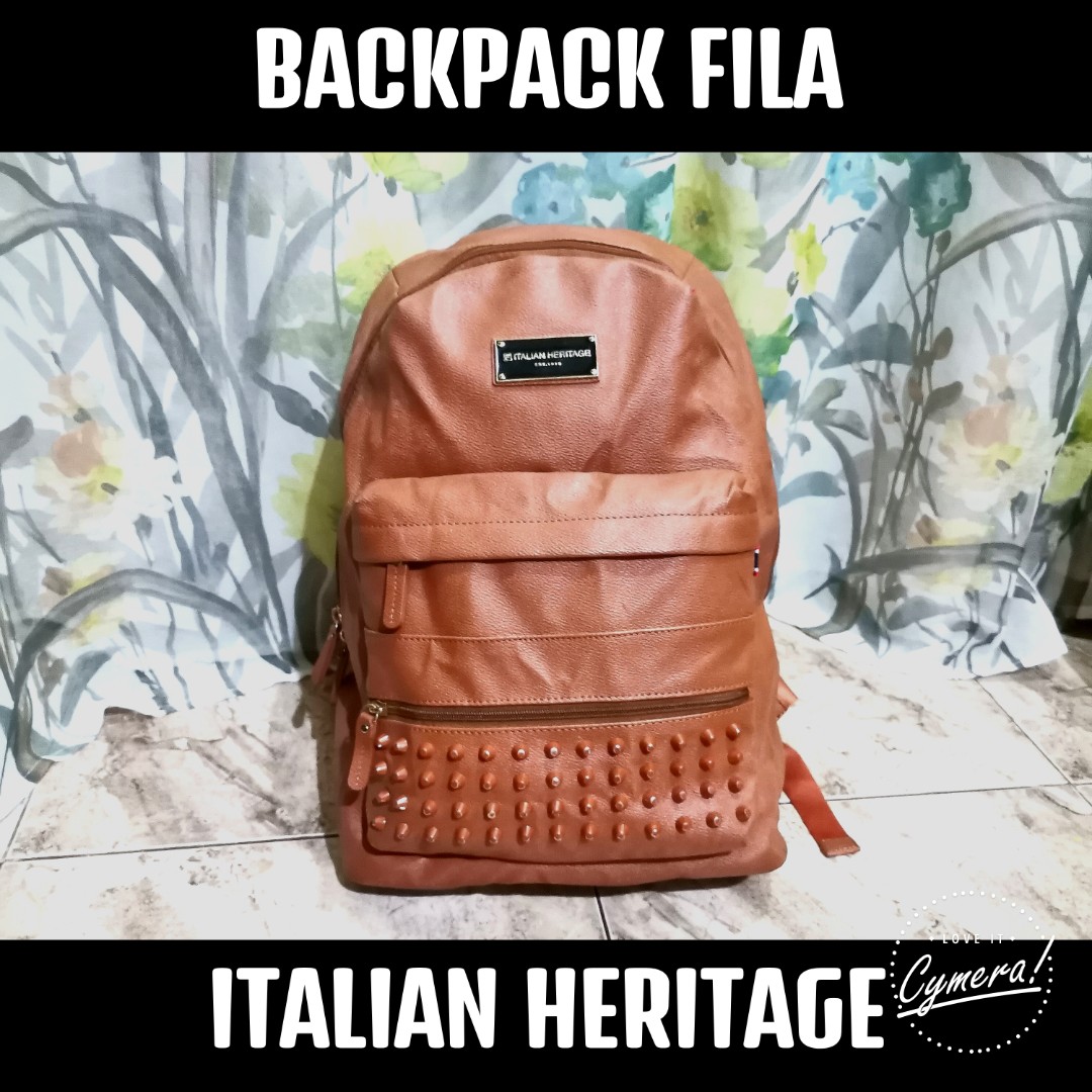 Fila top leather backpack
