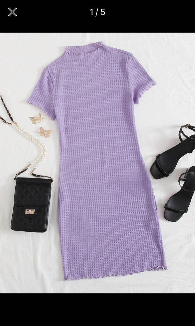shein lilac dress