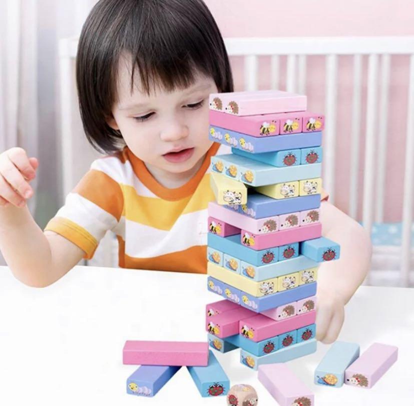 [BNIB] Wooden Stacking Blocks Jengalike Game, Hobbies & Toys, Toys