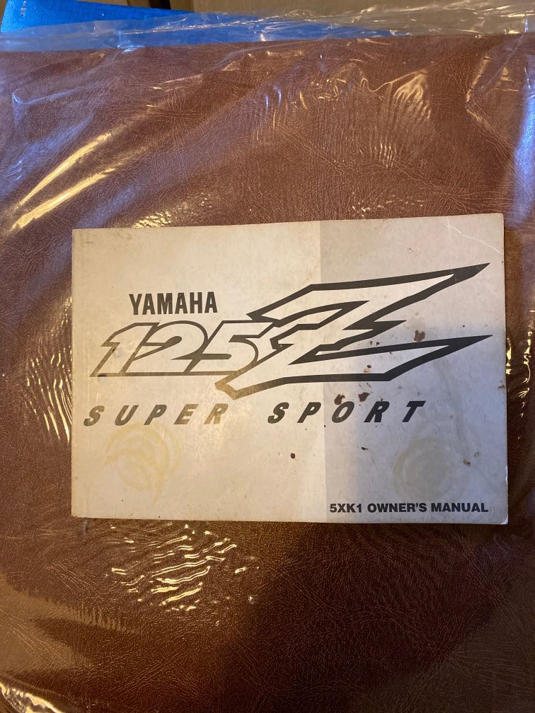 Buku manual 125zr, Motorbikes on Carousell