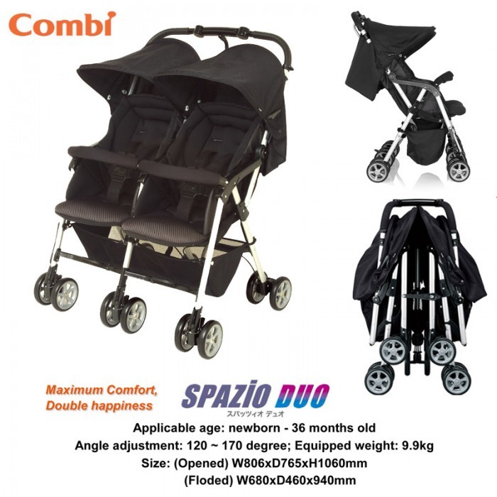 Combi side by side stroller clearance