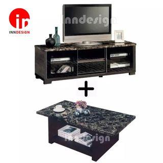 Combo Set Coffee Table 5ft Tv Console Delivery Within 2 Days Furniture Shelves Drawers On Carousell