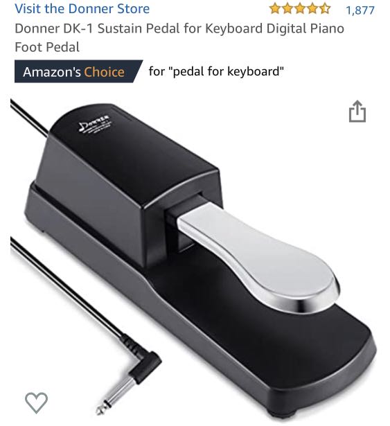 Donner shop sustain pedal