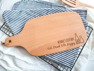 Eat, Drink & Be Happy Engraved Chopping Board