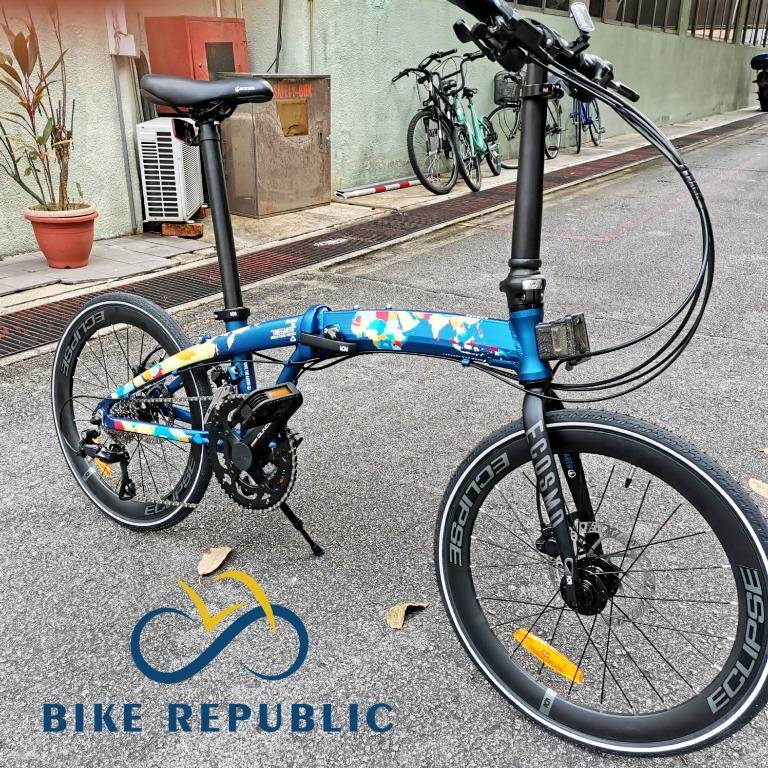 Element Folding Bike Bicycle Ecosmo Z9 Save The Earth Edition, Sports Equipment, Bicycles