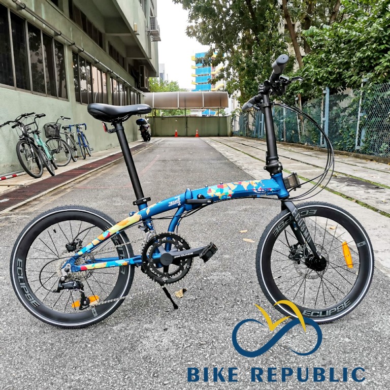 Element Folding Bike Bicycle Ecosmo Z9 Save The Earth Edition, Sports Equipment, Bicycles