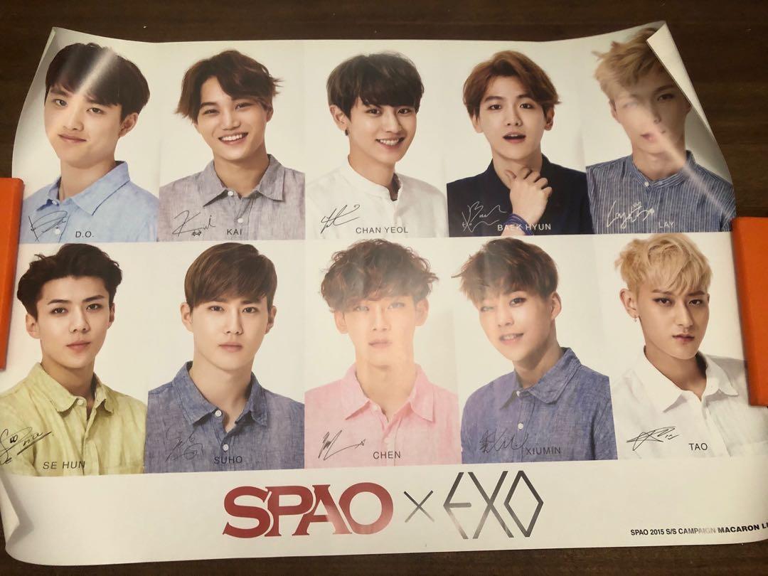 EXO OT10 Official Poster, Hobbies & Toys, Memorabilia & Collectibles,  K-Wave on Carousell