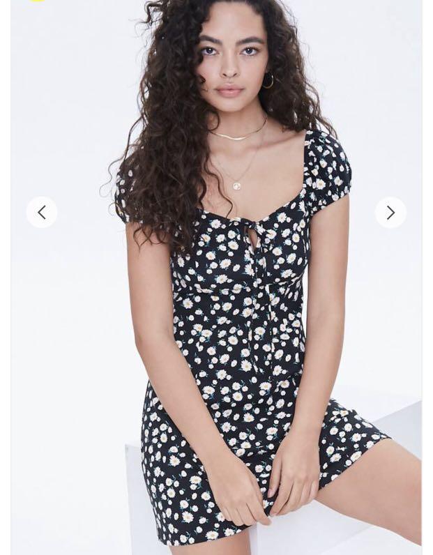 Daisy print dress forever 21 sale
