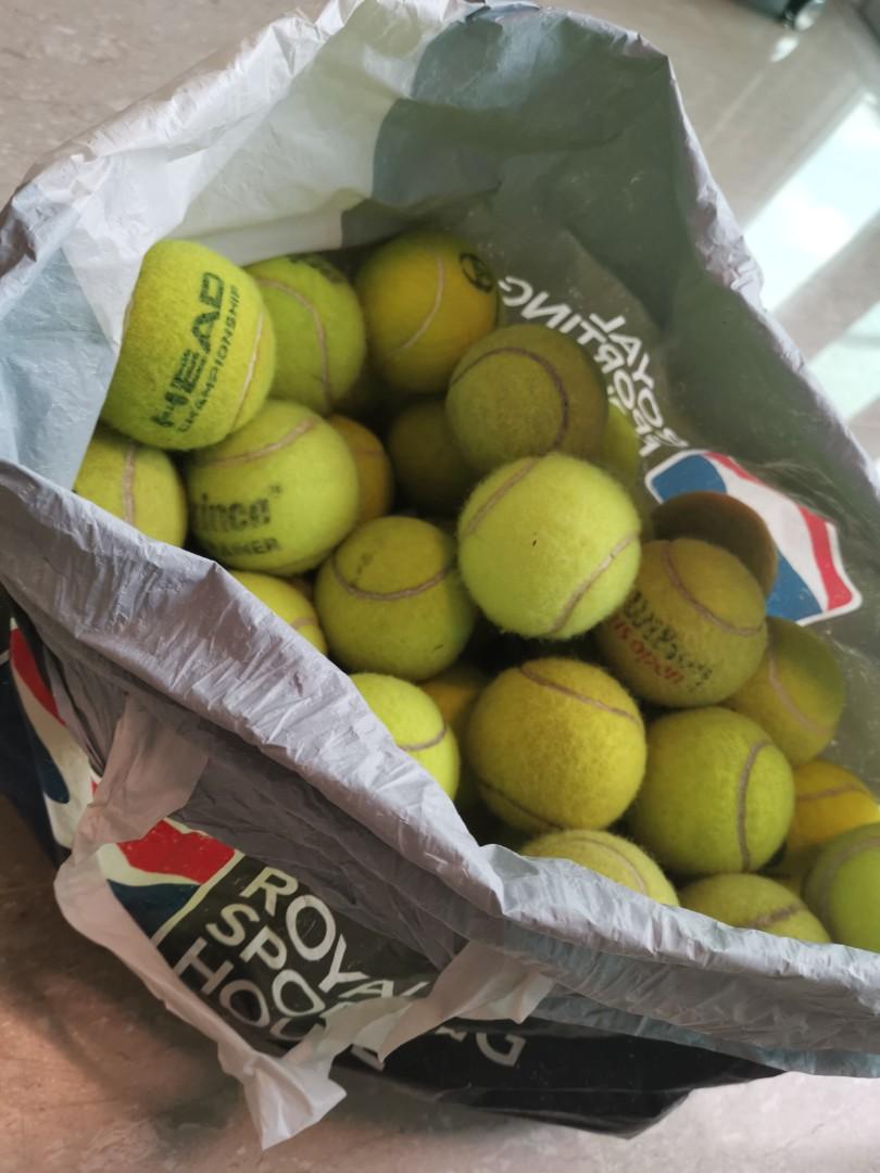 Free tennis balls clearance