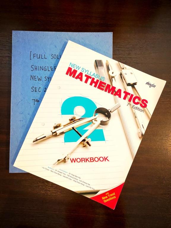 [Full Solution] Sec 2 New Syllabus Mathematics Workbook 7th Edition Shinglee, Books & Stationery