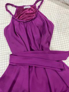 Fun Purple Braided Dress